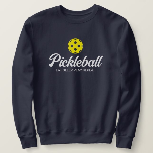 Sudadera deportiva de pickleball de manga larga pa (Anverso del diseño)