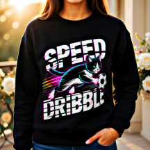 Sudadera deportiva Dynamic Soccer Cat para mujeres