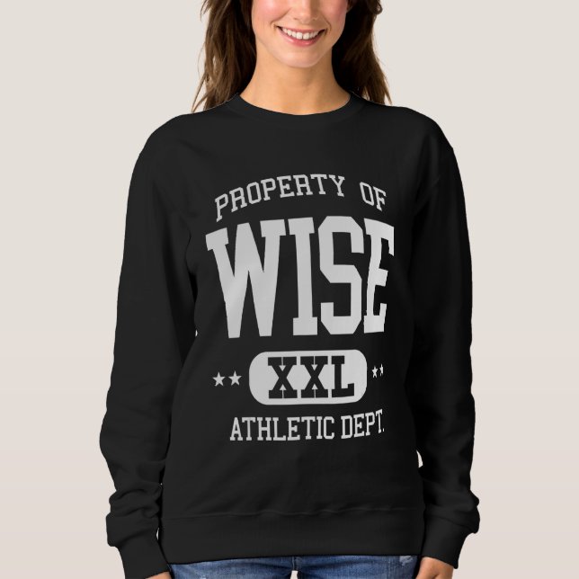 Sudadera Dept. de propiedades atléticas de Wise Retro (Anverso)