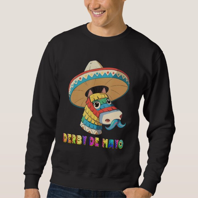 Sudadera Derby De Mayo Kentucky Horse Race Pinata (Anverso)