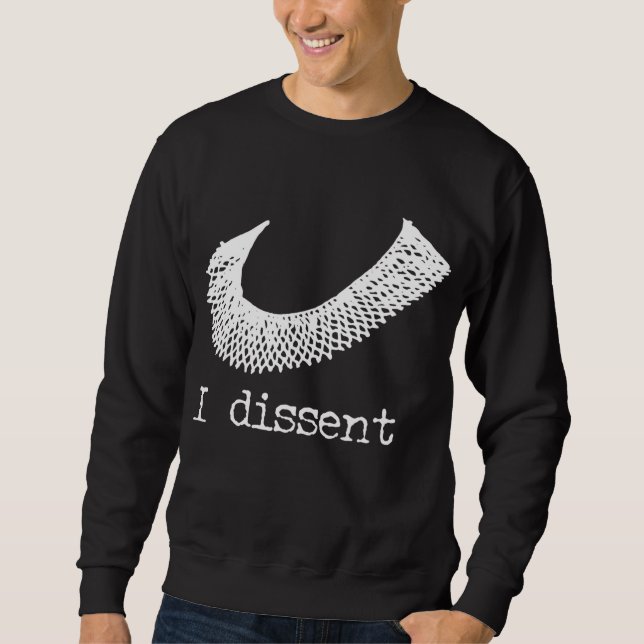 Sudadera Derechos de la mujer Ruth Bader Ginsberg Yo discre (Anverso)