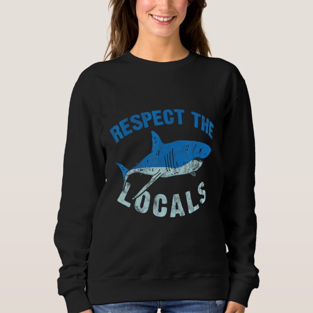 Sudadera Derechos de los tiburones defienden pesca de tibur (Anverso)