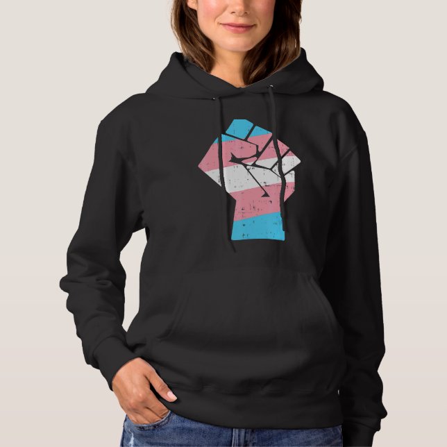 Sudadera Derechos de orgullo de Guay transexual (Anverso)