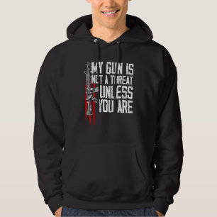 Sudadera Derechos De Pistola Mi Pistola No Es Una Amenaza A