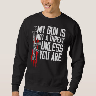 Sudadera Derechos De Pistola Mi Pistola No Es Una Amenaza A