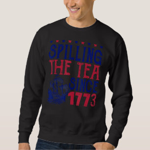 Sudadera Derramamiento Del Té Desde El 4 De Julio Patriótic