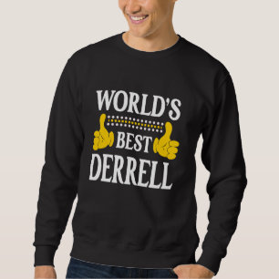 Sudadera Derrell nombre personal gracioso abeja de mundo
