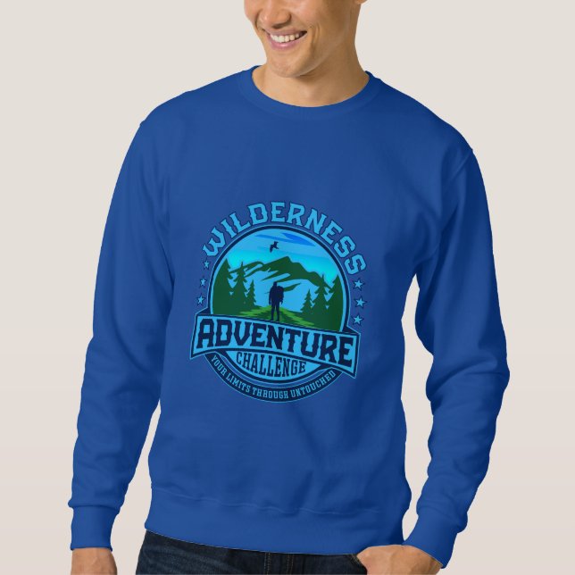Sudadera Desafío de aventuras salvajes (Anverso)