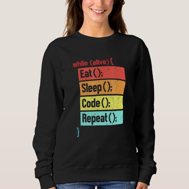 Sudadera Desarrollador de ingeniero de software de repetici (Anverso)