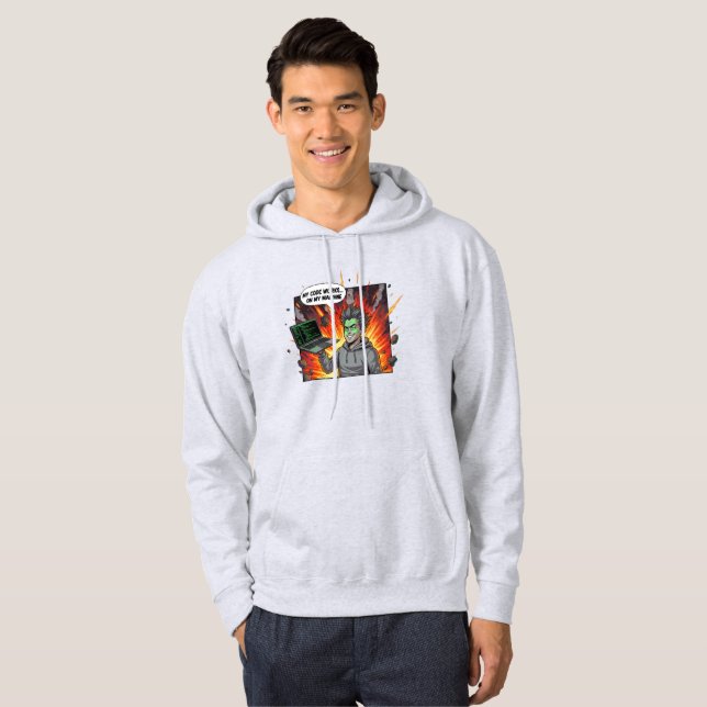 Sudadera Desarrollador de Software Mi Código Funciona en Mi (Anverso completo)