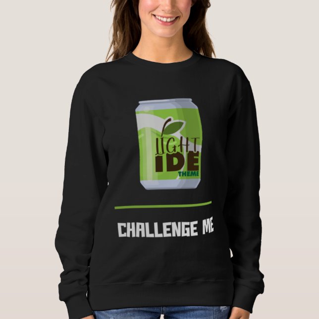 Sudadera Desarrollador de Software Tema IDE Ligero Desafío  (Anverso)