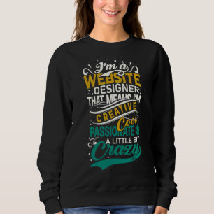 Sudadera Desarrollador web Soy un diseñador web Soy Guay cr