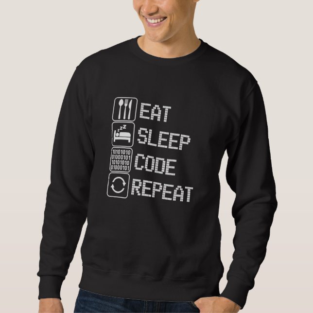 Sudadera Desarrollo de software de código para hombres muje (Anverso)