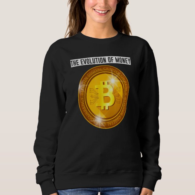 Sudadera Desarrollo Evolutivo De Moneda De Cripto De Dinero (Anverso)