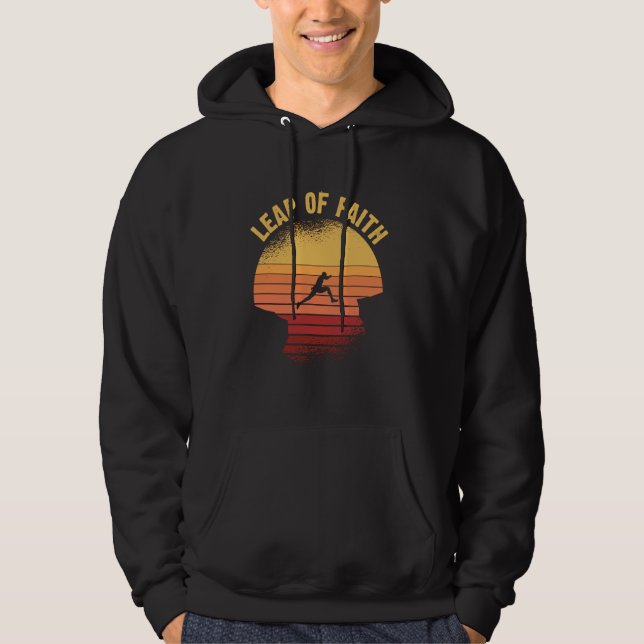 Sudadera desarrollo personal Mindset retro Salto de Fe (Anverso)
