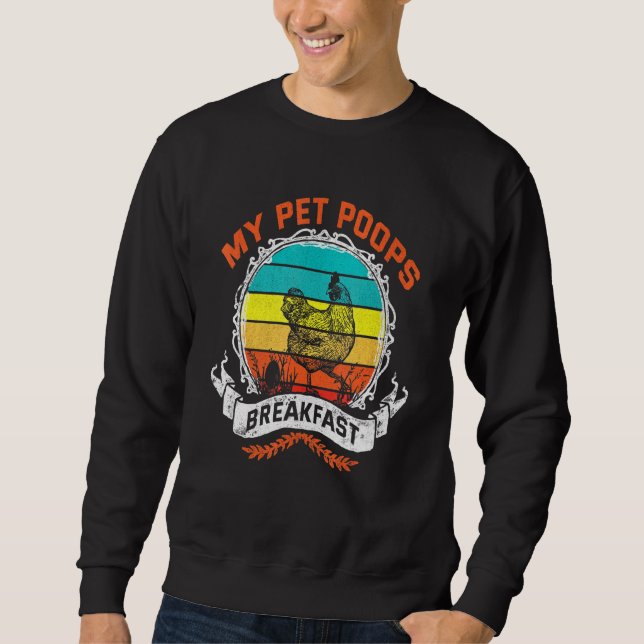 Sudadera Desayuno Chicken Hen Poops (Anverso)