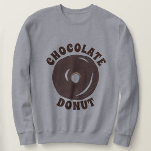 Sudadera Desayuno de donut de pastel de chocolate acristala