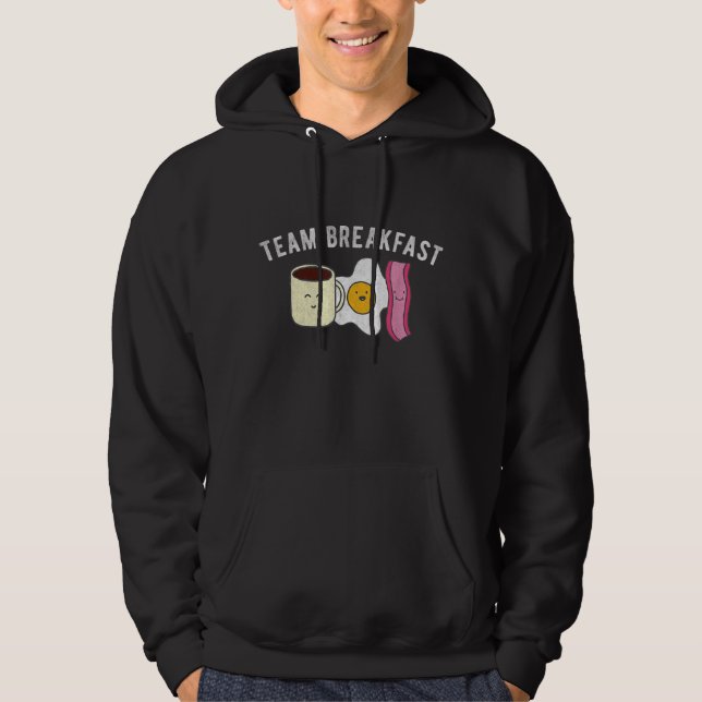 Sudadera Desayuno De Equipo Cute Café Huevos Bacon Delicio (Anverso)