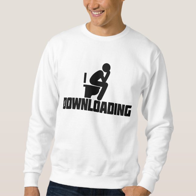 Sudadera Descargando - Divertido juguete (Anverso)
