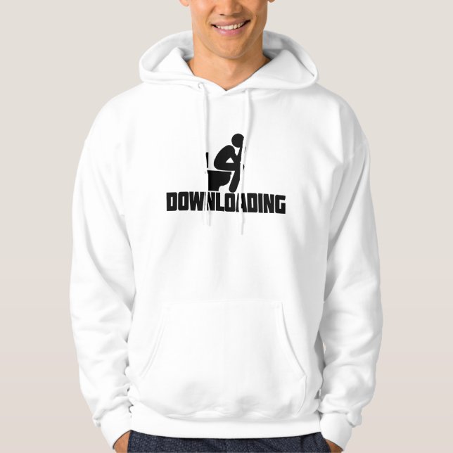 Sudadera Descargando - Inodoro Divertido Haciendo Caca      (Anverso)