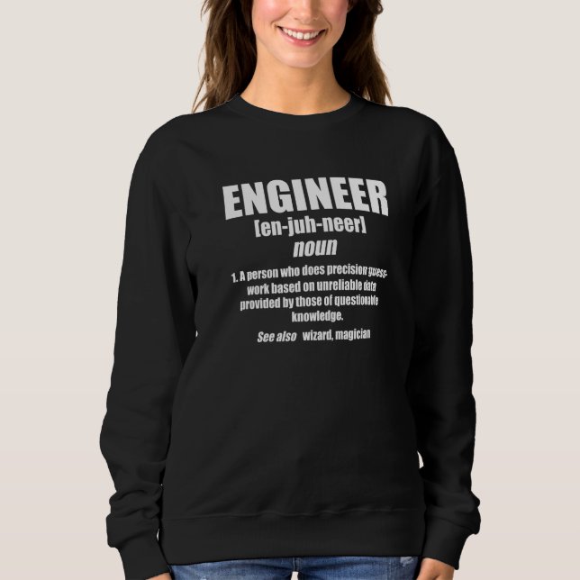Sudadera Descripción de ingeniero (Anverso)