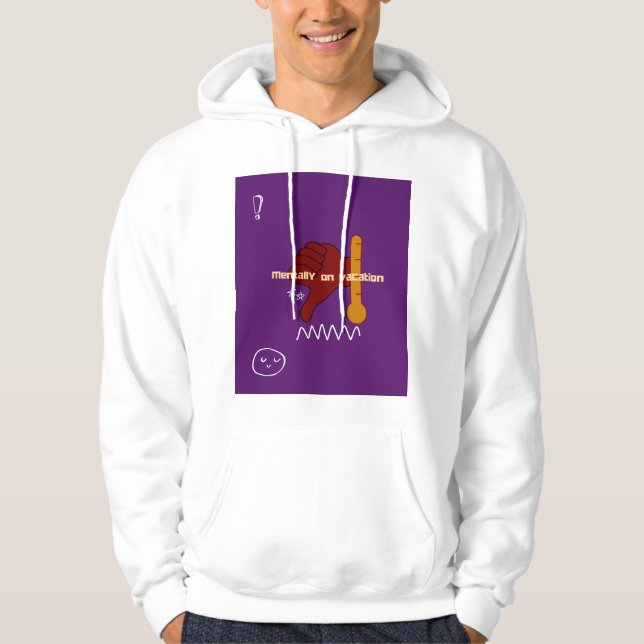 Sudadera descripción del estado de ánimo, loco (Anverso)