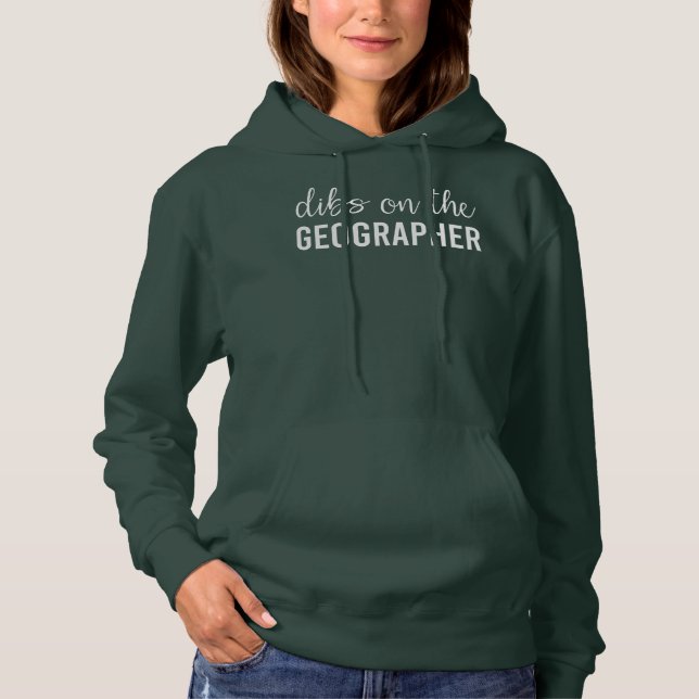 Sudadera Descubre el regalo de esposa de graciosa geógrafa  (Anverso)
