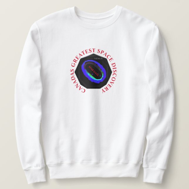 SUDADERA DESCUBRIMIENTO ESPACIAL MÁS GRANDE DE CANADAS (Anverso del diseño)