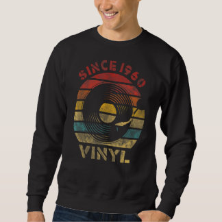 Sudadera Desde 1960 Vinyl Retro Grabar música vintage