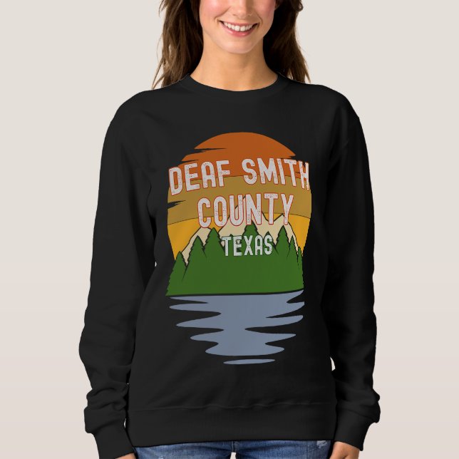 Sudadera Desde el condado de Deaf Smith Texas Atardecer Vin (Anverso)