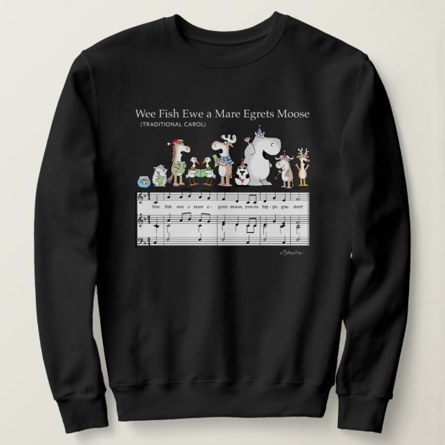 Sudadera Deseamos a usted una feliz navidad T- (Anverso del diseño)