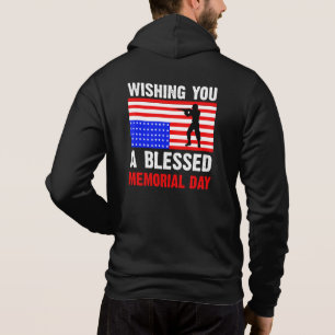 Sudadera Deseándole un Memorial Day Bendito-62237