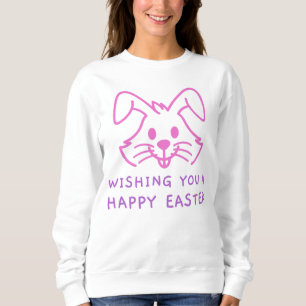 Sudadera Deseándote un dulce dulce conejito de Pascua