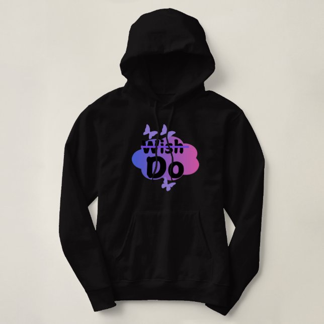 Sudadera desear y hacer (Diseño del anverso)