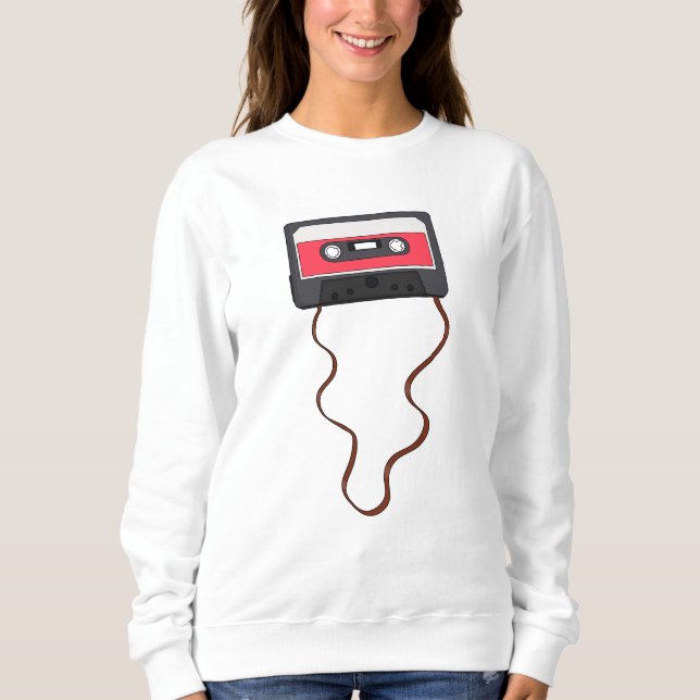 Sudadera Desenganche la cinta mixtape Retro Vintage (Anverso)