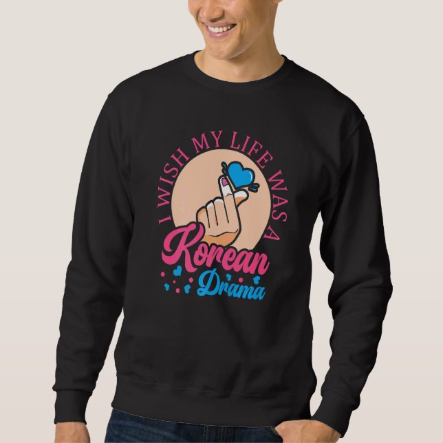 Sudadera Deseo mi vida ropa de cultura coreana (Anverso)
