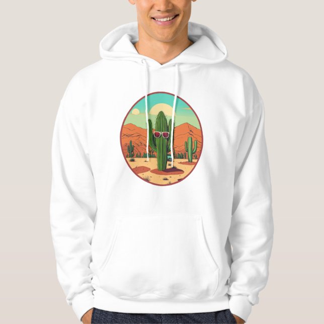 Sudadera Desert Vibes Cactus Hoodie - Unisex de moda Sweats (Anverso)
