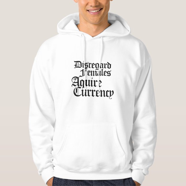 Sudadera Desestimar que las mujeres adquieran moneda (Anverso)