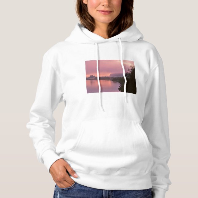 Sudadera Desfiladero del río Columbia, Amanecer, OR (Anverso)