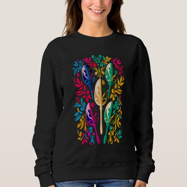 Sudadera desfile de Carnaval de Mardi Gras con fiesta de cu (Anverso)