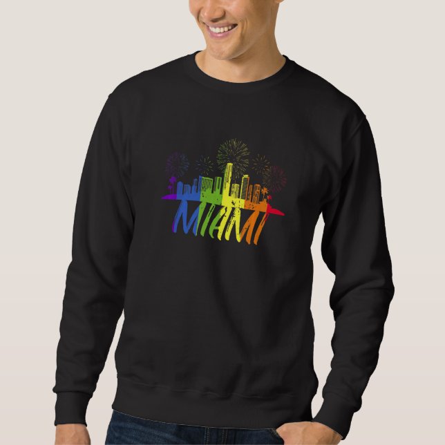 Sudadera Desfile Miami Pride Skyline Pride Miami (Anverso)