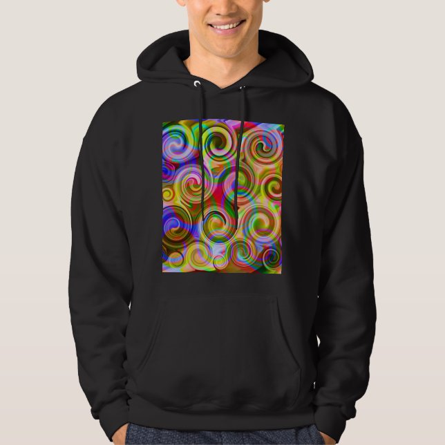 Sudadera Desfile Pastel abstracto geométrico (Anverso)