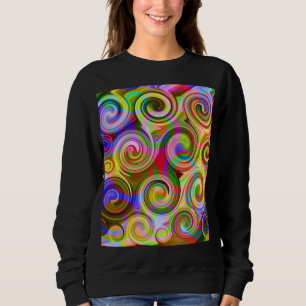 Sudadera Desfile Pastel abstracto geométrico