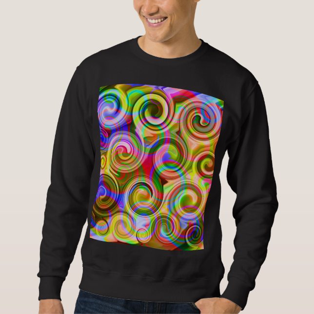 Sudadera Desfile Pastel abstracto geométrico (Anverso)