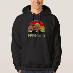 Sudadera Desfinanciar al FBI Retro Oficina Federal Anti Cor