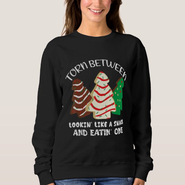 Sudadera Desgarrado entre parecer un snack y comer uno S (Anverso)
