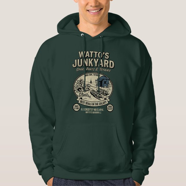 Sudadera Desguace Retro de Watto Piezas de Chatarra (Anverso)