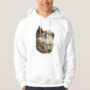 Sudadera Desierto del atardecer del lago de la montaña de l