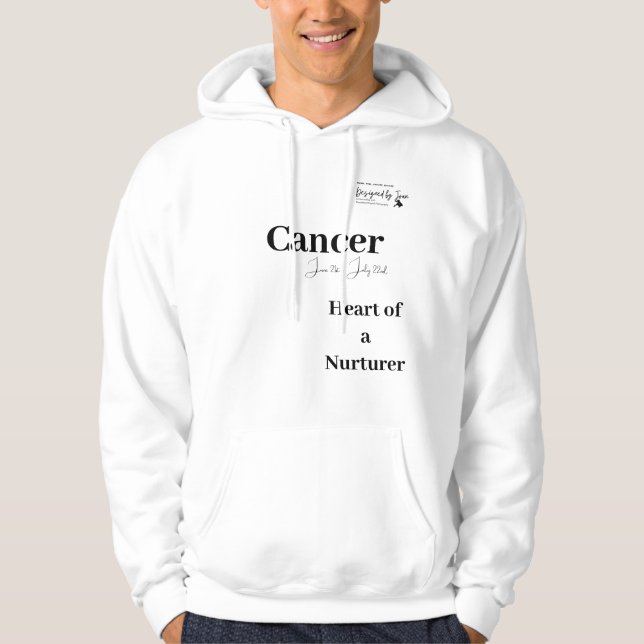 Sudadera Designed by Joan Cancer Zodiac Hoodie (Anverso)