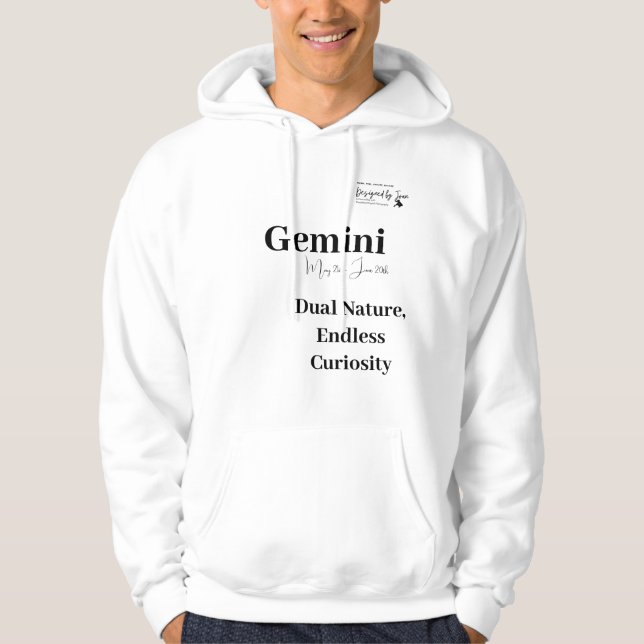Sudadera Designed by Joan Gemini Zodiac Hoodie (Anverso)